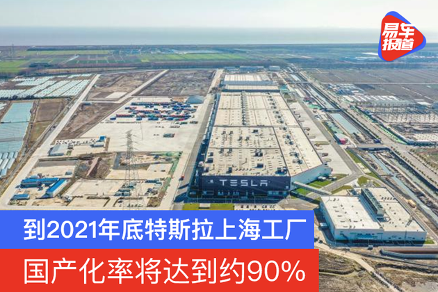 特斯拉上海工厂国产化率将达到约90% 全年产量将达45万